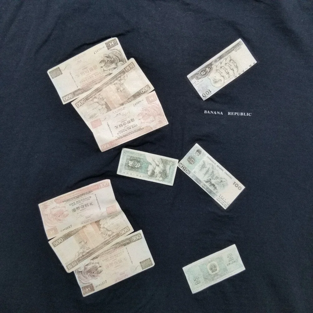 Banana Republic Shirt Mens Large‎ Blue Short Sleeve Crew Neck